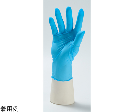 67-4928-75 ハセメンニトリルグローブ L ブルー 200枚×10箱入 423528