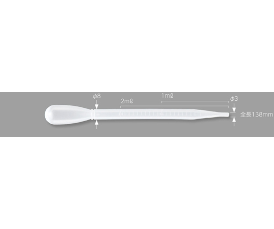 スポイト 2mL 滅菌済 10本×100袋入　130022