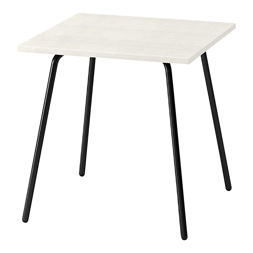 デコボコテーブル 正方形 木目天板 W750×D750×H720 アッシュドパインL　TKG-0777F-T161