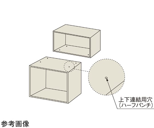 整理戸棚 スチール引違戸（下置き用）　BER-S5N