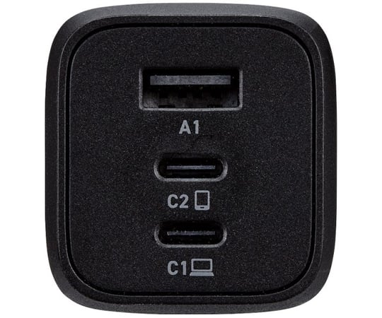 AC充電器 USB充電器 USB Power Delivery対応 PPS対応 65W USB-C2ポート USB-A1ポート スイングプラグ  ブラック　MPA-ACCP4465BK