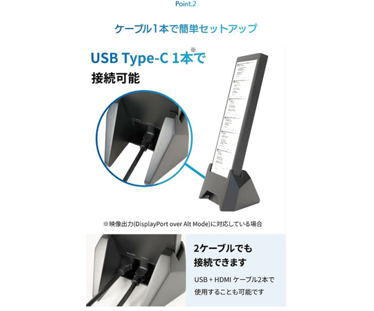 7.8インチ縦横サブモニター ちょいモニ　VM-784