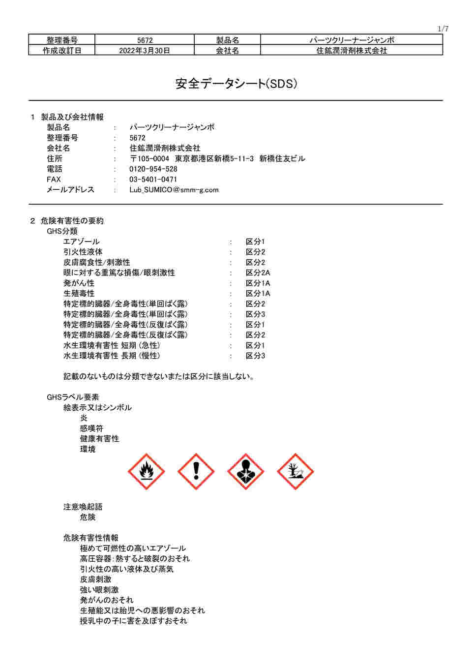 MSDS（PDF）