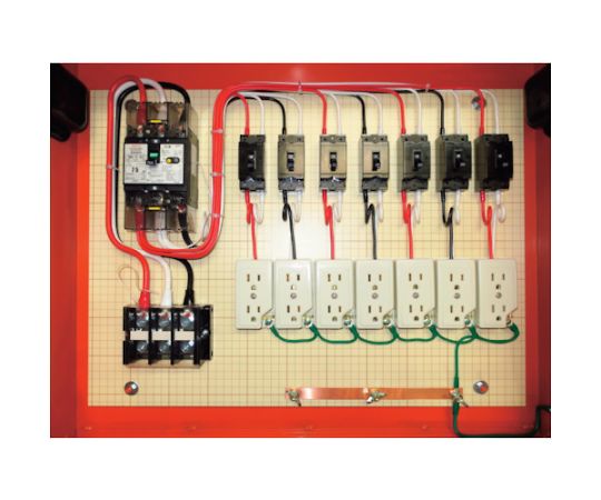 67-5620-32 仮設電灯分電盤 主幹75A 7回路 ML75-70 【AXEL】 アズワン