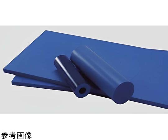 プラスチック MC901 丸棒（青） 直径 60mm 850 mm-