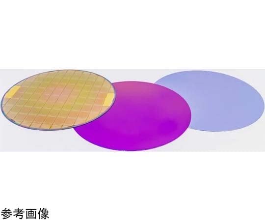 67-6450-70 6インチ PE-a-Si（アモルファスシリコン）（PE-CVD）膜付きウェーハ（100nm 研究用[P（100）1-100Ω] 片面ミラーDF品 10枚入