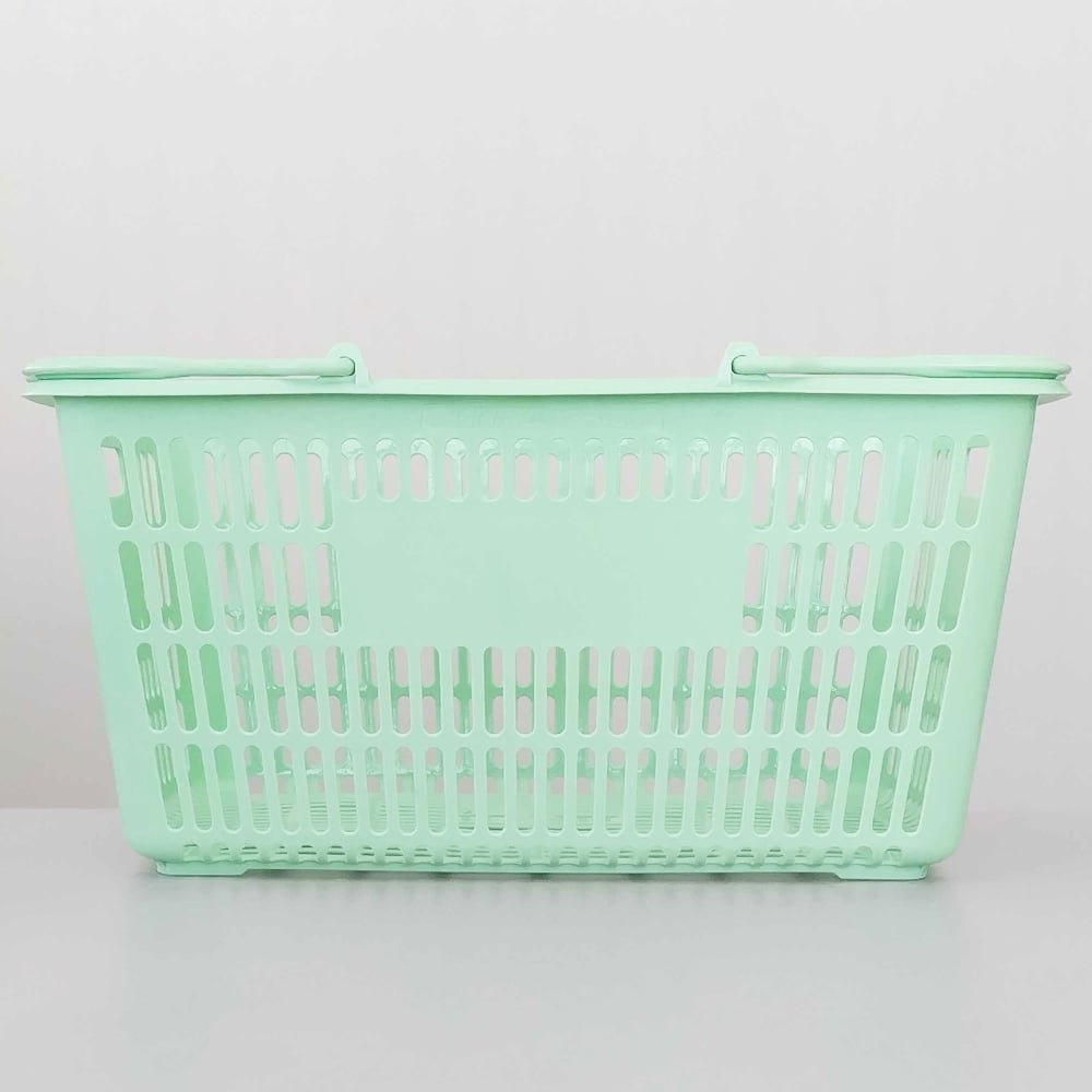 67-6600-44-81 買い物かご パステルグリーン 5個入 SB-30 【AXEL