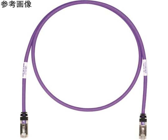 □パンドウイット CAT6A/CAT6 シールドパッチコード 7m 紫 STP6X7MVL