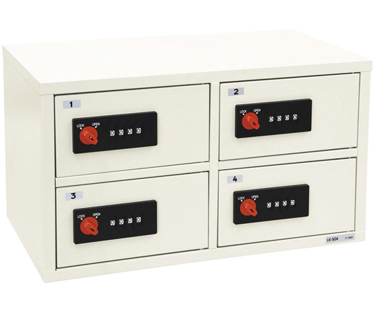 67-6606-12 2列4段ロッカー ホワイト LK-508 【AXEL】 アズワン