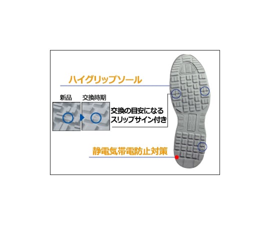 aruです。 67-6618-81 JSAA A種認定 先芯入りスニーカー エアクッション IA