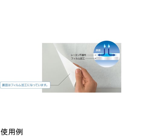 67-6644-83 防水シーツ 500×600mm 1セット(50枚×10袋入) 18106 【AXEL