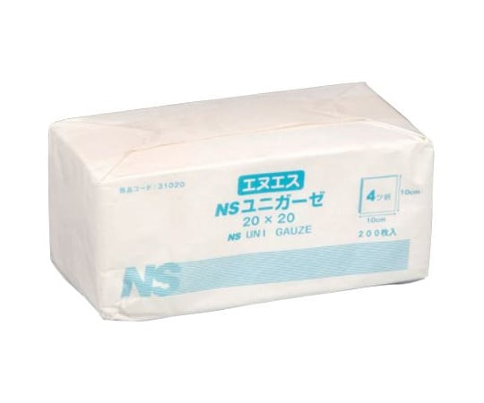 67-6646-68 ユニガーゼ 30×30cm 1セット(200枚×20包入) 31030 【AXEL