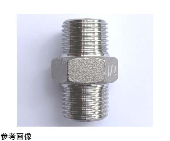 67-6820-76 SUS304 低圧ネジ込 角ニップル Y-304HXNI_15A 【AXEL
