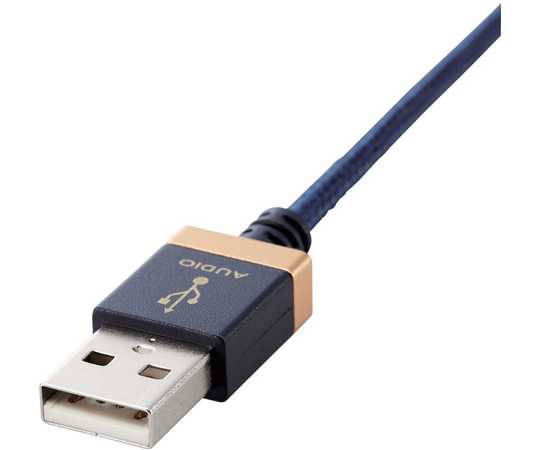 AVケーブル 音楽伝送 USB Type-A to USB Type-Cケーブル USB2.0 1.0m ネイビー　DH-AC10