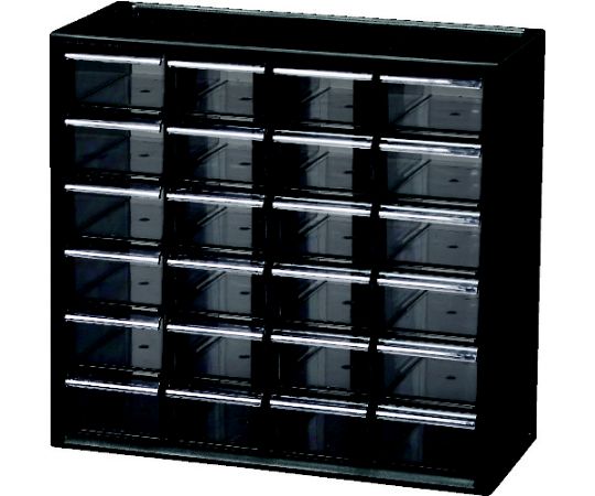 67-6861-25 239317 パーツ収納 パーツキャビネット PC-310 ブラック PC