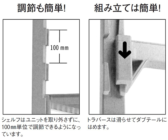 67-6884-69 キャンブロ カムシェルビング® プレミアムシリーズ 固定式