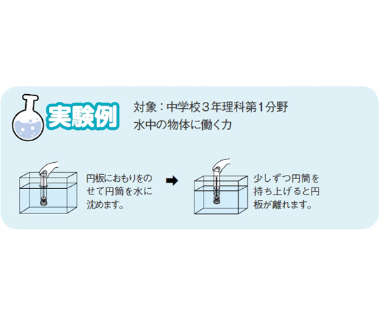 水の圧力と深さの関係実験器 PJ-10　125-190