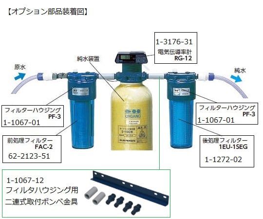 テン出品(5/10限定)オルガノ純水器 オルガノカートリッジ純水器（ボンベ型）G-10D