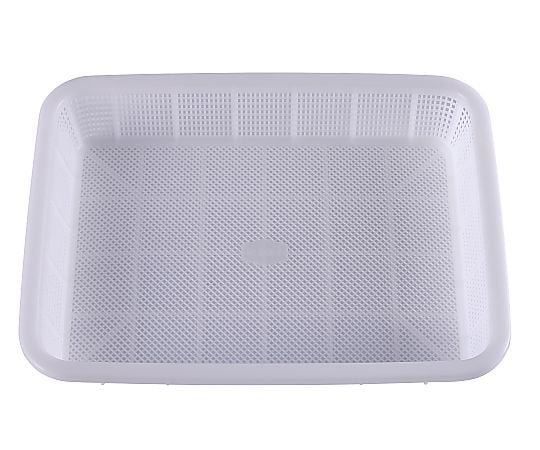 67-7173-19 抗菌角カゴ浅型 中 ナチュラル KK542N 【AXEL】 アズワン