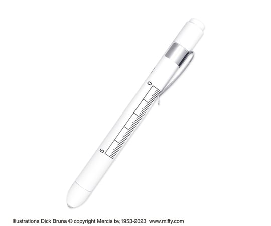 公式ペンライト ホワイト 67-7220-67 ミッフィー メディカルペンライト ホワイト ST-CTMF0001