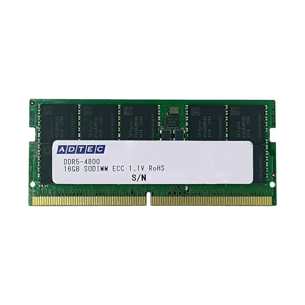 DDR5-4800 SO-DIMM ECC 1Rx8 16GB　ADS4800N-E16GSB