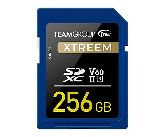 67-7882-90 TEAM SDXC UHS-II U3 V60 XTREEMシリーズ 256GB