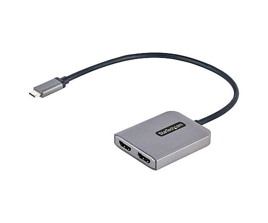 67-7961-55 MSTハブ/USB-C接続/2画面/4K60Hz HDMI/30cmケーブル