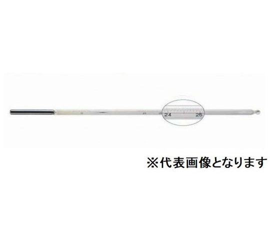 67-8071-42 JIS規格温度計 VIS-18 28.6～31.4 （0.05） L300～310 一般