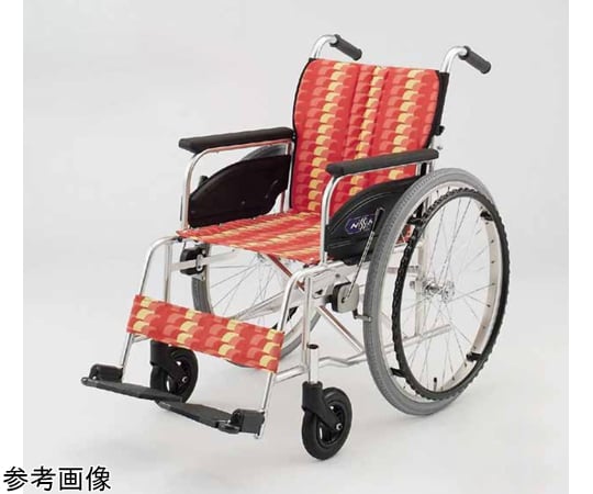 67-8078-29 アルミ製スタンダード車いす バックサポート 折りたたみ