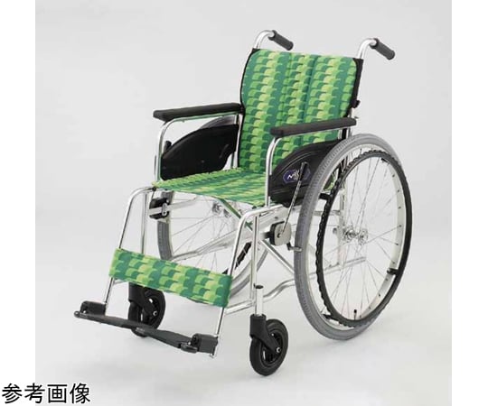 67-8078-52 アルミ製スタンダード車いす バックサポート 折りたたみ