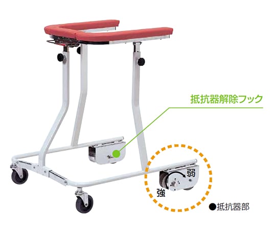 歩行器 折りたたみ ピンク TY157F 室内用四輪歩行器 日進医療器