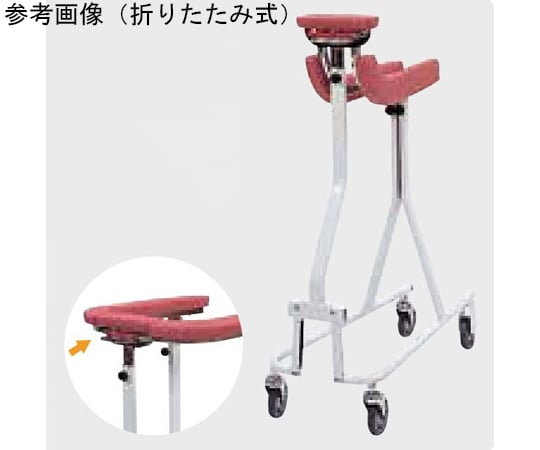 歩行器　折りたたみ　ピンク　TY157F 室内用四輪歩行器　日進医療器 室内用四輪歩行器TY157F【日進医療器】 | シルバーカー歩行用品