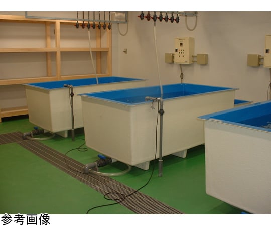 67-8095-82 アース式FRP水槽 角型 760×1510×380mm KF-250S 【AXEL