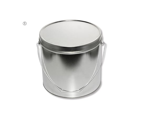 67-8118-10 ブリキペール缶 6L（カブセフタ付） 220φ/203H