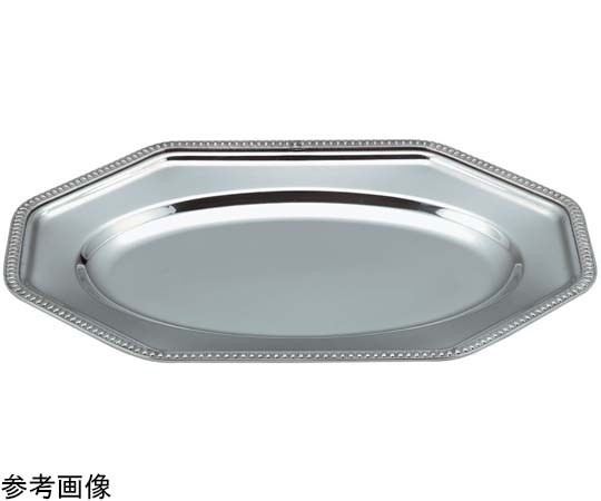 スギコ 18-8八角小判皿 NSG渕 14インチ　SH-0614-N