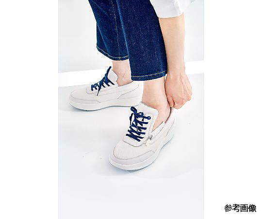 blu(ブリュー)　アネモネ / ホワイト　24.5cm ラッキーベル 取寄品 JAN 4589428180496　介護福祉用具 ラッキーベル コンフォートスニーカー blu⁄ブリュー ANEMONE(アネモネ