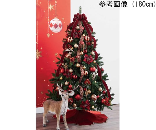 現在受注を停止している商品です］【クリスマス飾り】クリスマスツリーセット クリスマスレッド 高さ180cm 38-7-1-2 67-8935-77  【AXEL】 アズワン