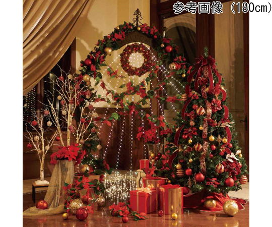 クリスマス飾り】クリスマスツリーセット クリスマスレッド 高さ210cm