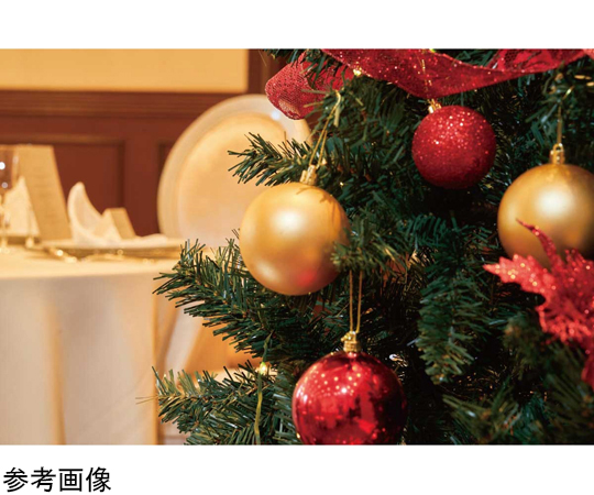 ［受注停止］ベース付きクリスマスツリーセット レッド 高さ180×幅91cm 38-12-1-2