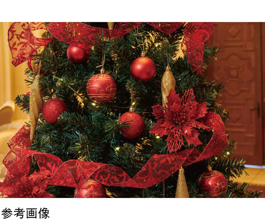 ［受注停止］ベース付きクリスマスツリーセット レッド 高さ210×幅106cm 38-12-1-3