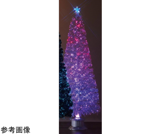 67-8936-90 ヌード光ファイバークリスマスツリーホワイト 240cm 38-25