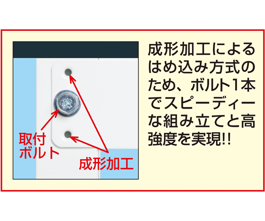軽量作業台（KAタイプ/耐荷重180kg/メラミン天板/中板付/引出付/固定式） W900×D600×H740mm　KA-096CTMW