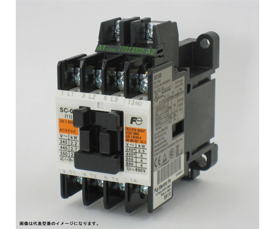 67-8972-94 標準形電磁接触器 SC-03 ｺｲﾙAC200V 1A 【AXEL】 アズワン