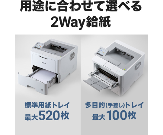 67-9214-68 A4モノクロレーザープリンター（無線・有線LAN/両面印刷