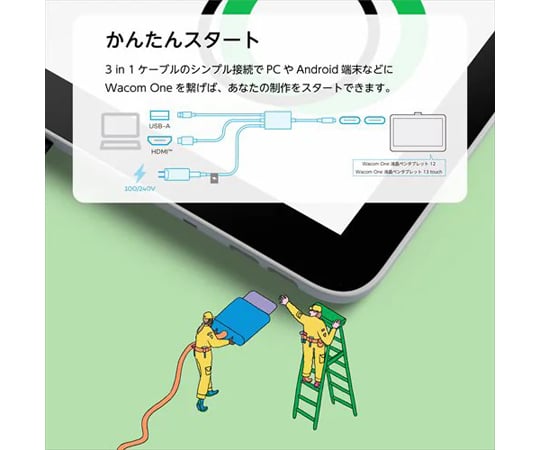 67-9215-55 Wacom One 13 touch DTH134W4D 【AXEL】 アズワン