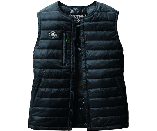 取扱を終了した商品です］67-9228-52 ダウンベスト ブラック 3254-35-S