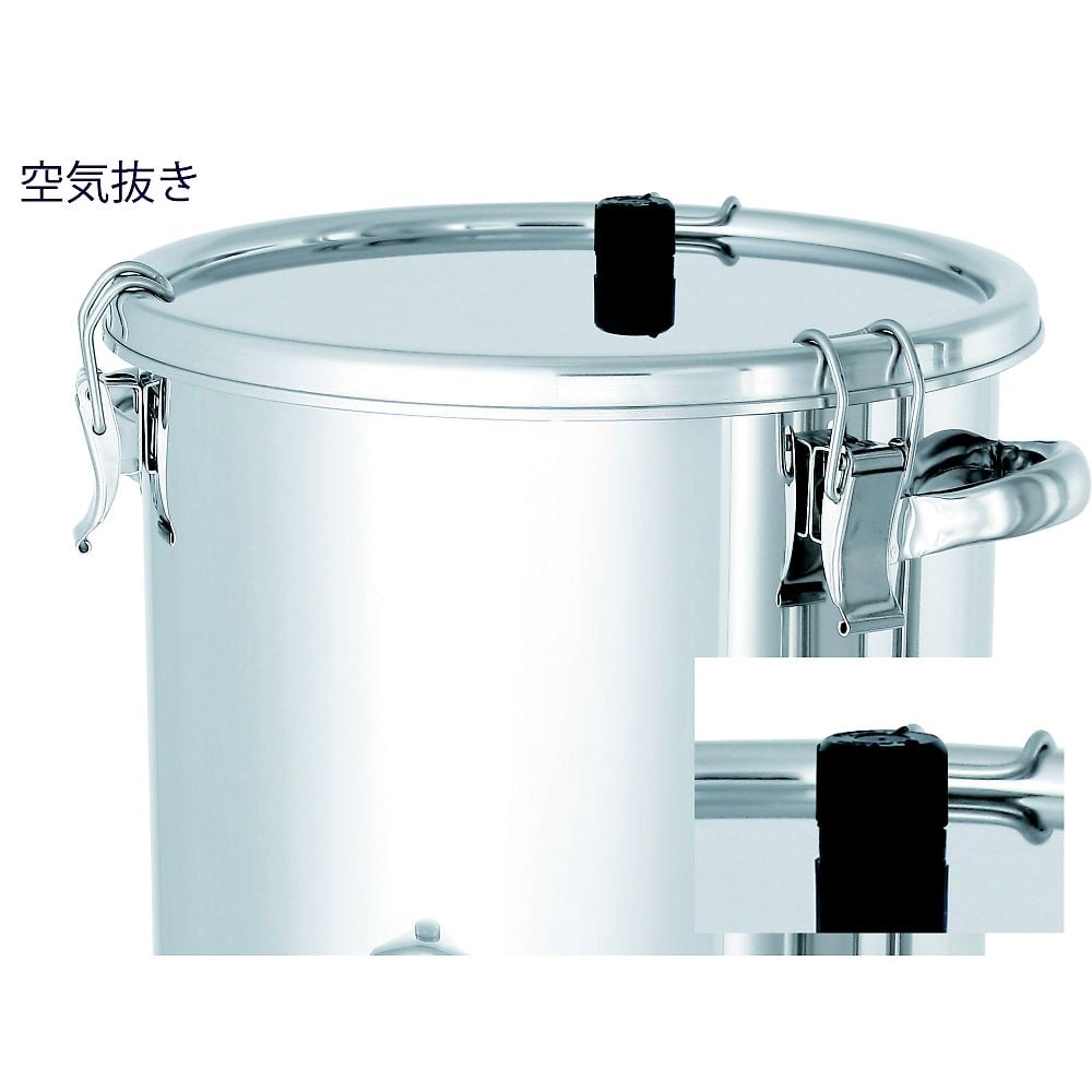 67-9271-86 蛇口付密閉容器 空気抜付 25L CTH-W-AIB-33 【AXEL】 アズワン