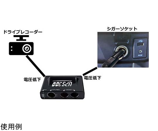 ワンマンアンドン609シガーソケット付きバイザー巻き仕様