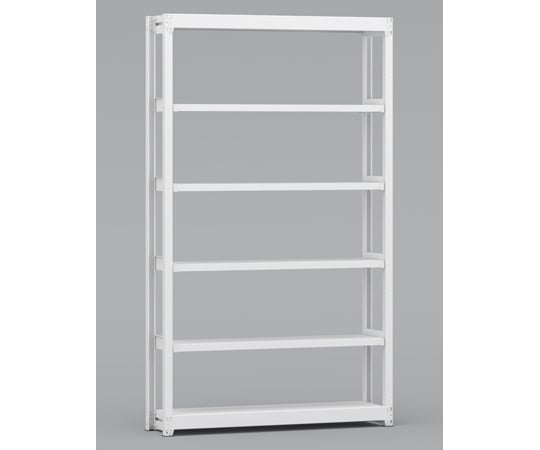 67-9276-72 中軽量棚 基本単式1連 有効5段 1200×450×2100mm BLL471