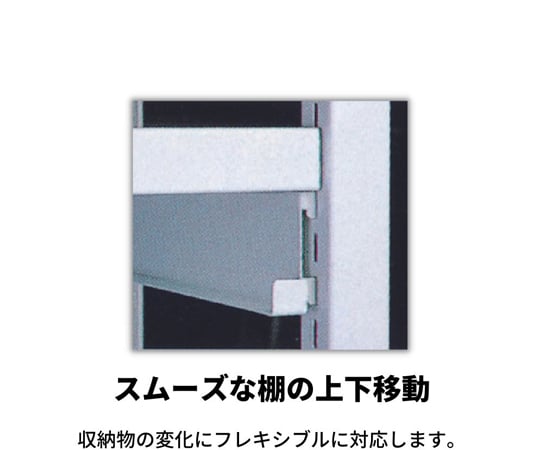 67-9276-72 中軽量棚 基本単式1連 有効5段 1200×450×2100mm BLL471